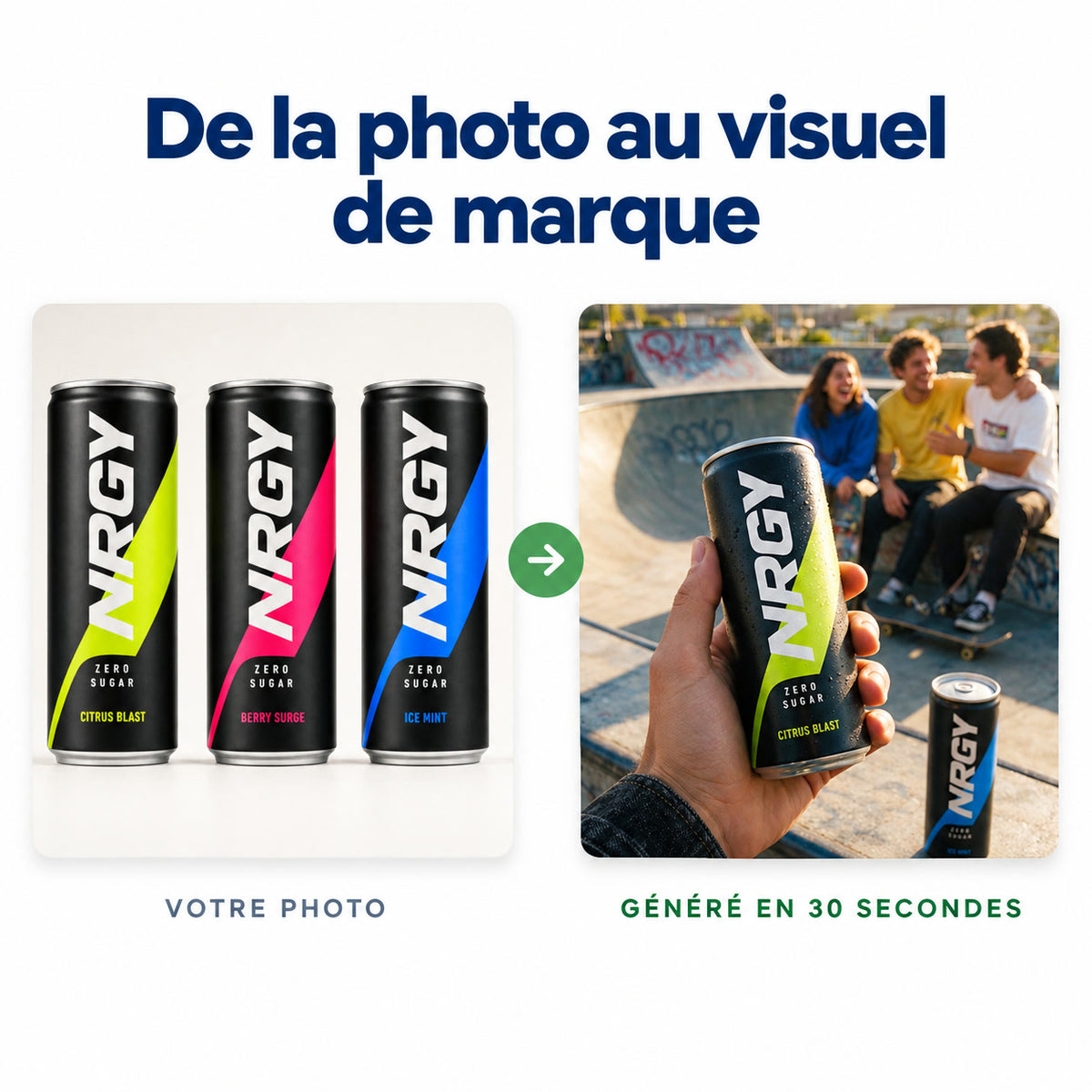De la photo produit au visuel de marque généré en 30 secondes