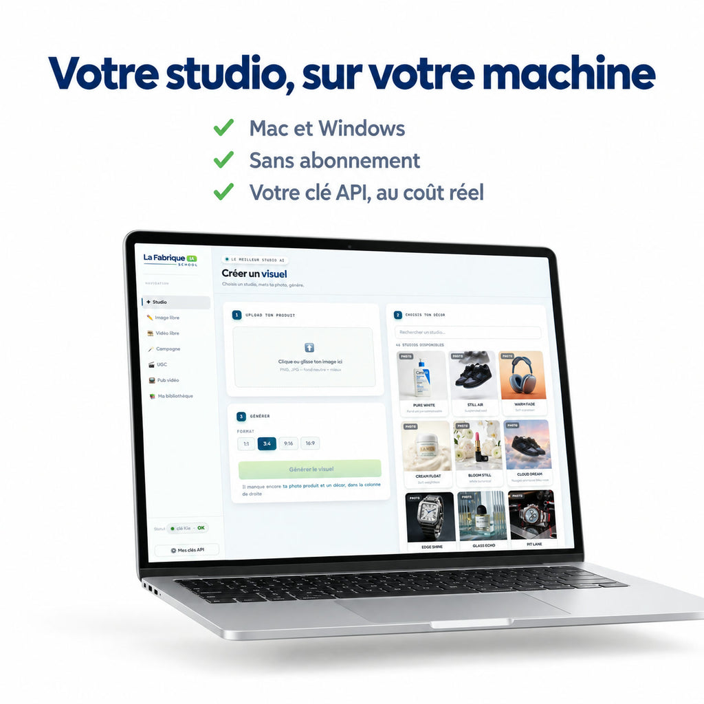 L'application Le STUDIO sur Mac et Windows, sans abonnement