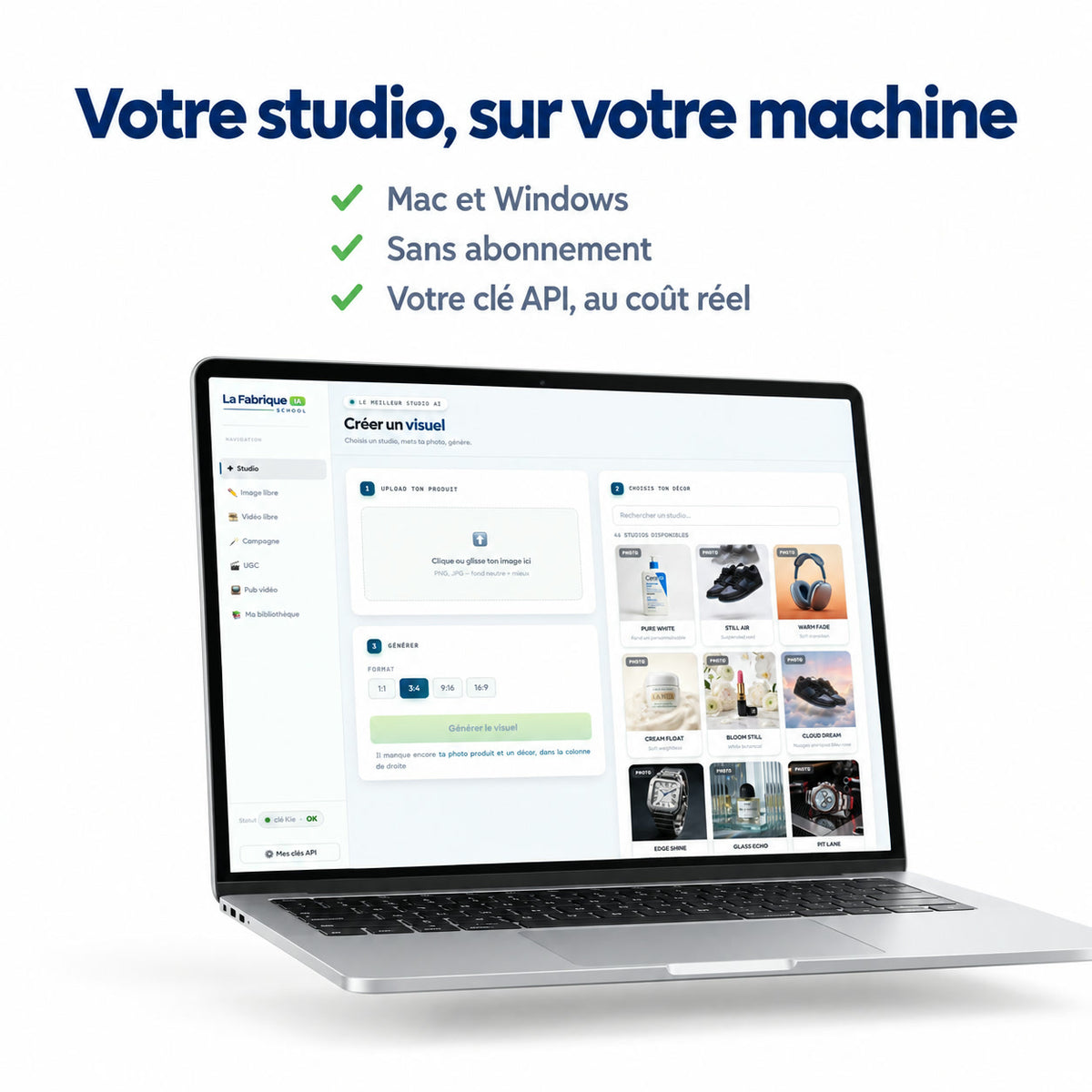 L'application Le STUDIO sur Mac et Windows, sans abonnement